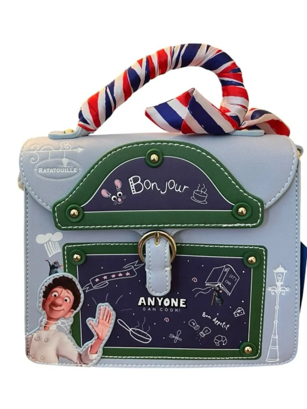 Danielle Nicole Ratatouille Friends In Paris Convertible Crossbody Bag Purse NWT - Picture 1 of 7